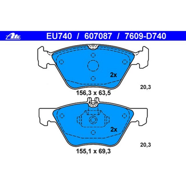 Brake Pad Set,607087